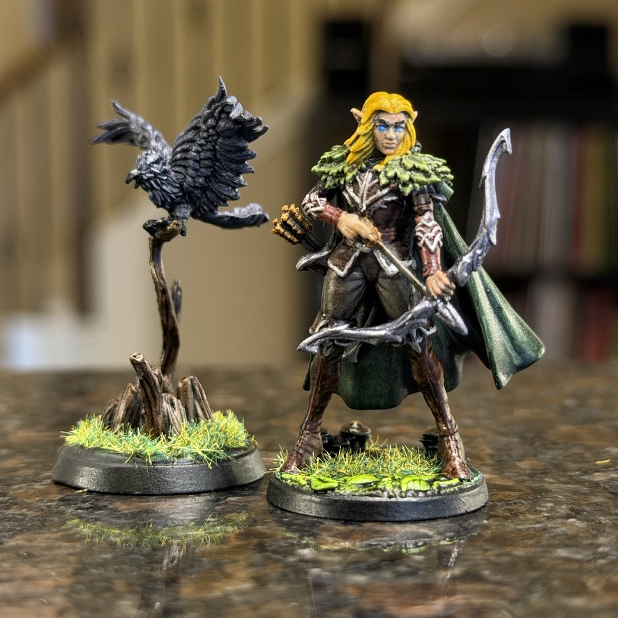 Maena and Corvid miniature